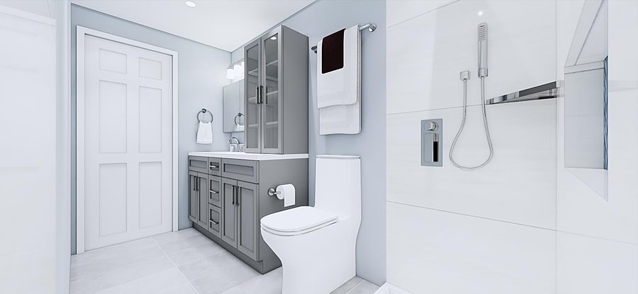 Custom Tile Bath Suite — 3D Designs by DFC Home Improvement