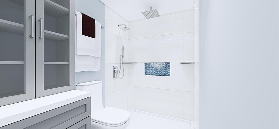 Custom Tile Bath Suite — 3D Designs by DFC Home Improvement