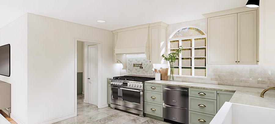 Sage Shaker Kitchen — 3D Designs by DFC Home Improvement