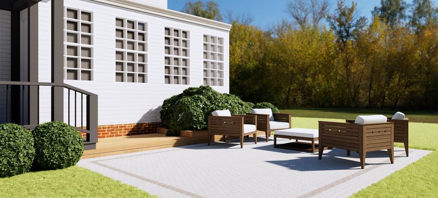 Covered Patio Design — 3D Designs project by DFC Home Improvement