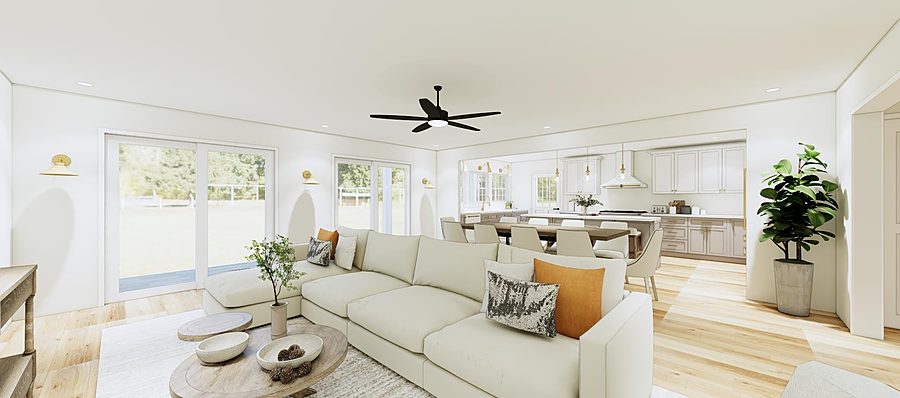 White Kitchen & Spa Baths — 3D Designs by DFC Home Improvement