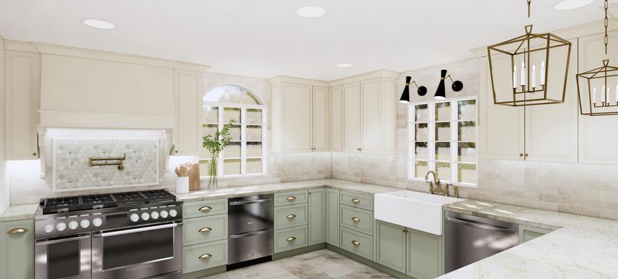Sage Kitchen Concept — 3D Designs project by DFC Home Improvement