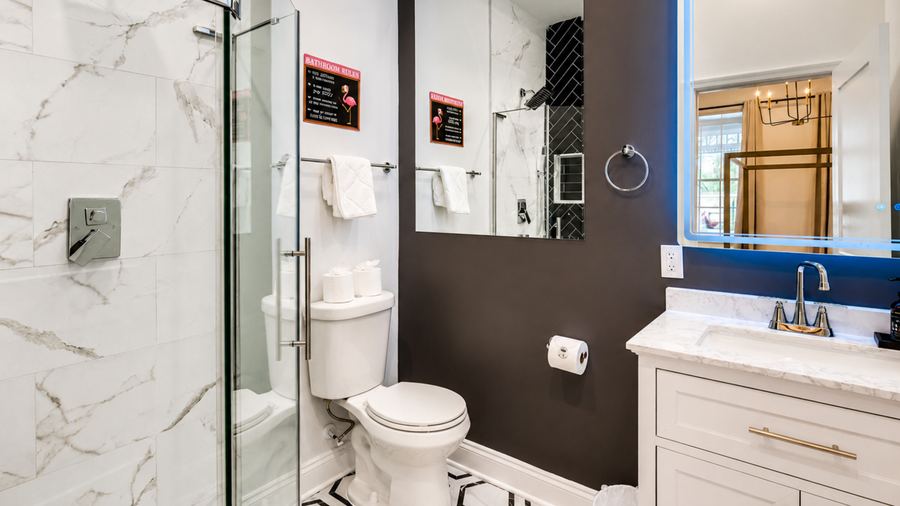 Marble Suite — Bathrooms project by DFC Home Improvement