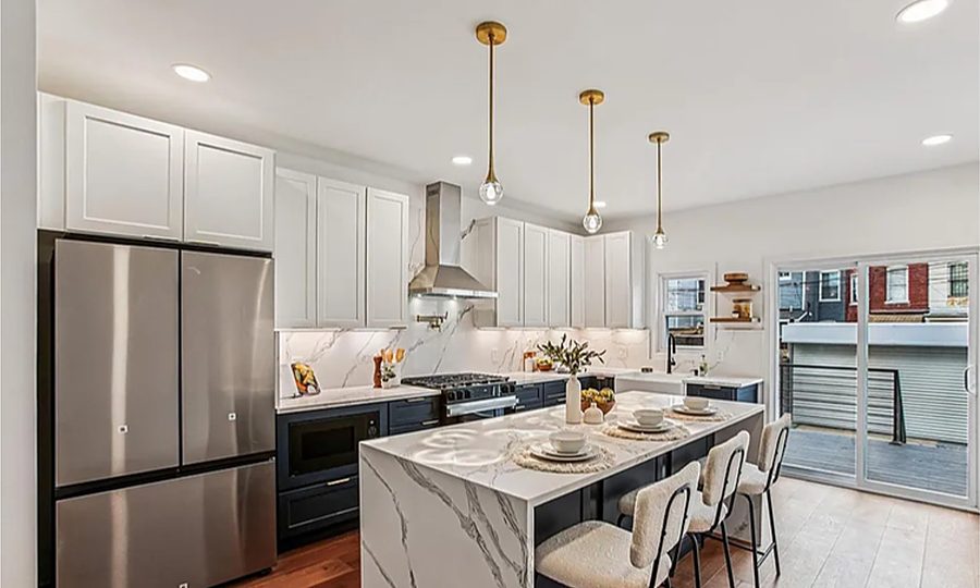 Coastal Navy Island — Kitchens by DFC Home Improvement