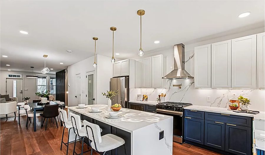 Coastal Navy Island — Kitchens by DFC Home Improvement