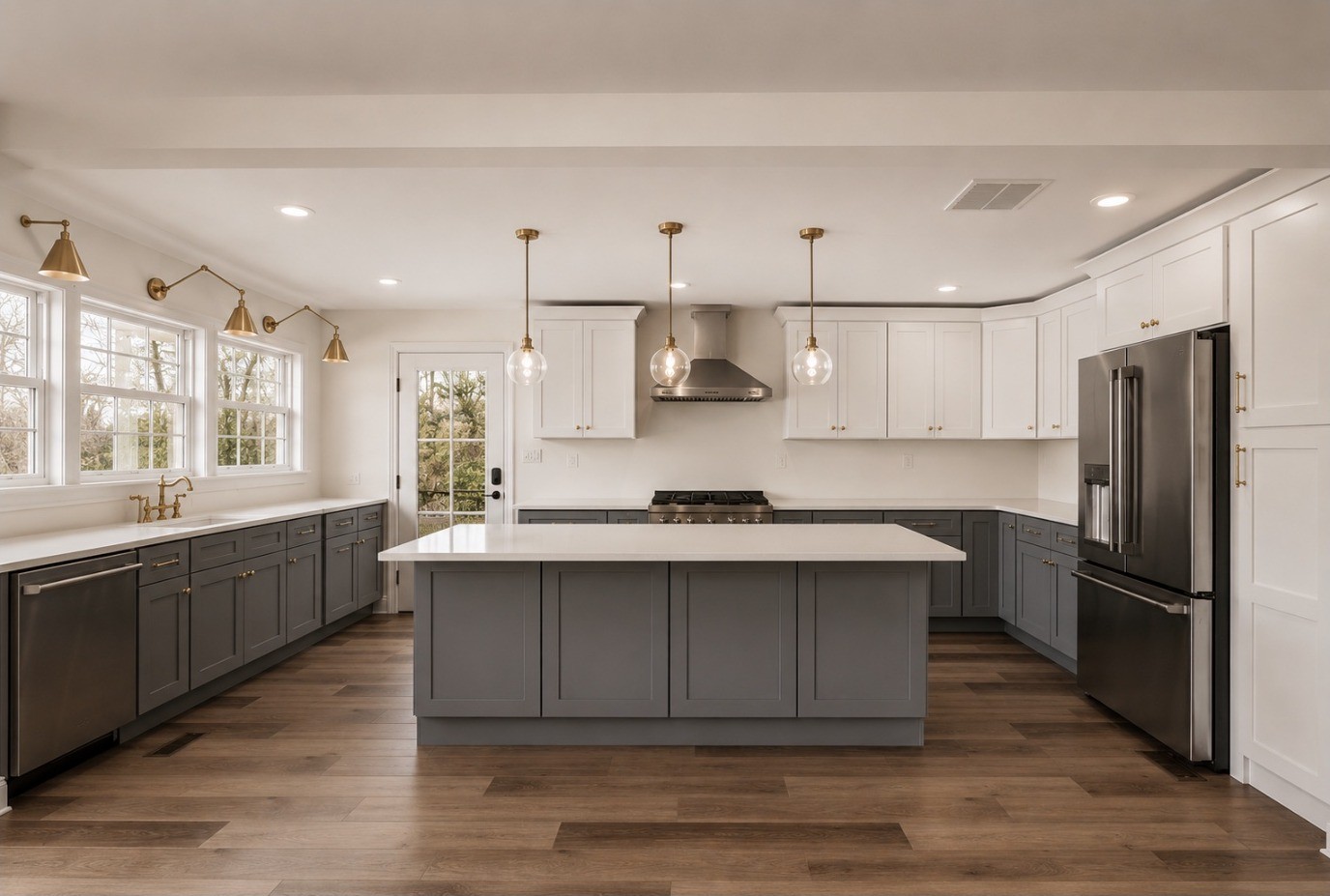 Two-tone kitchen remodel by DFC Home Improvement