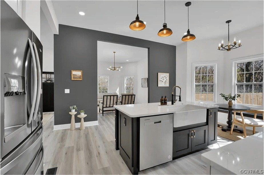 Geometric Backsplash Kitchen — finished project by DFC Home Improvement