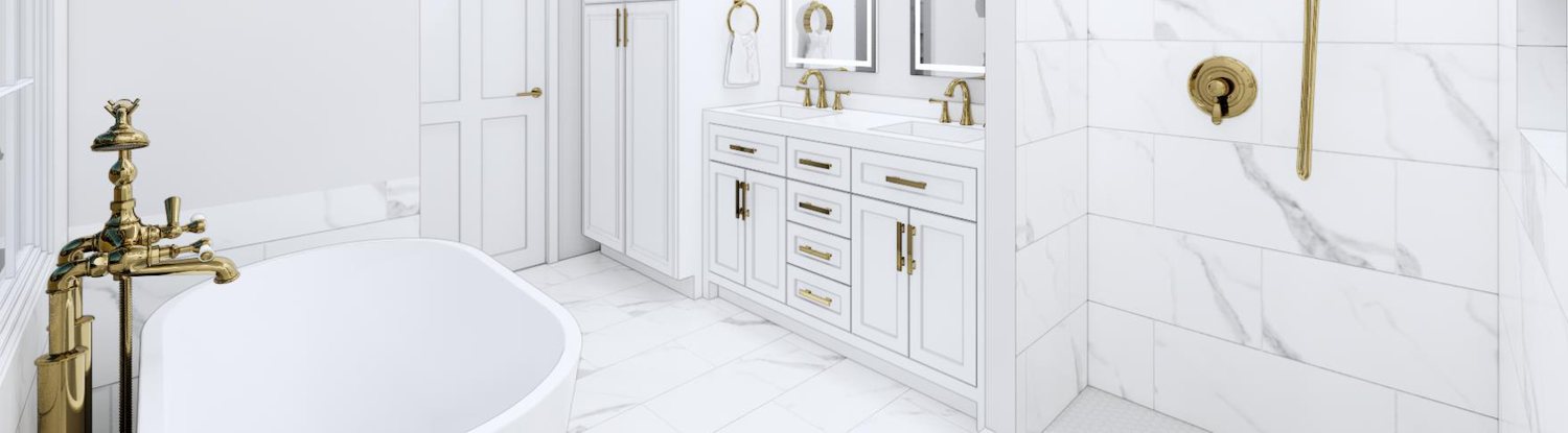 Marble Spa Bath — 3D design rendering by DFC Home Improvement