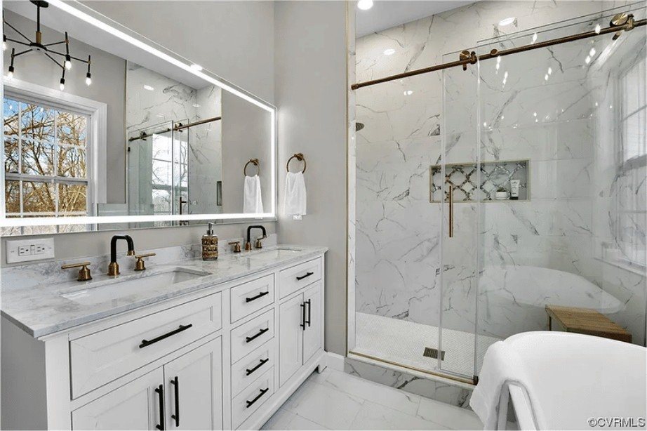 Marble Spa Bath — finished project by DFC Home Improvement