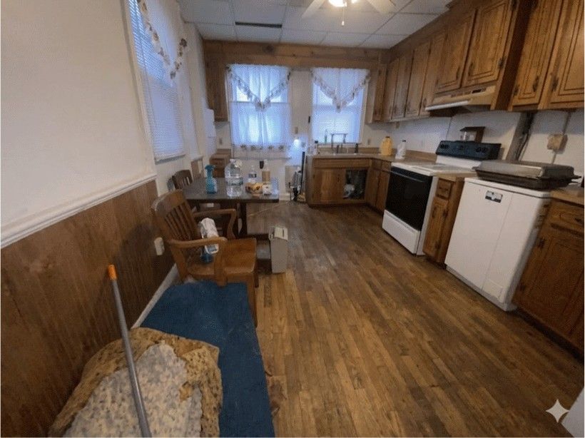 Warm Shaker Kitchen — before renovation by DFC Home Improvement