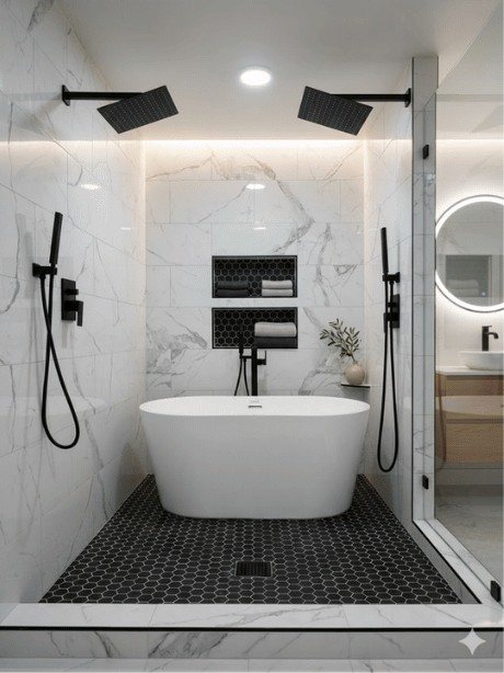 Freestanding-Tub Retreat — finished project by DFC Home Improvement