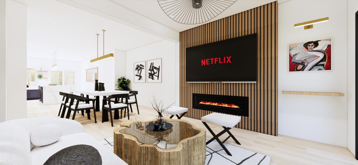 Open-Concept Great Room — 3D design rendering by DFC Home Improvement