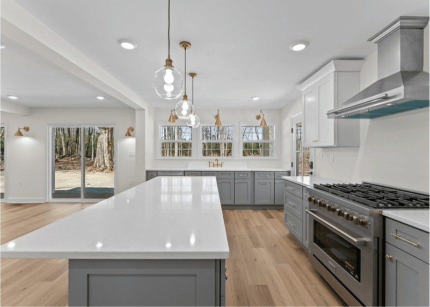 Classic White & Gray Kitchen — finished project by DFC Home Improvement