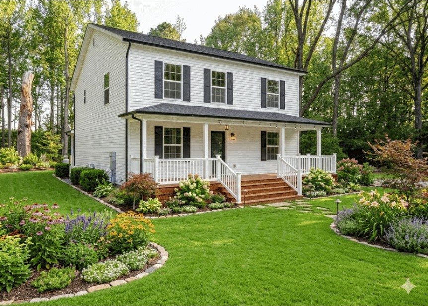Farmhouse Exterior Transformation — finished project by DFC Home Improvement